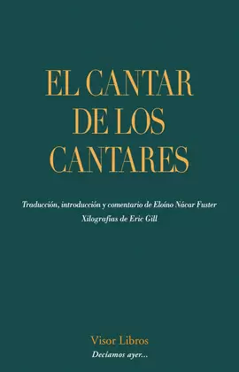 EL CANTAR DE LOS CANTARES