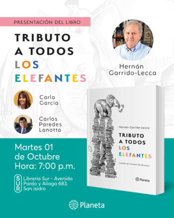 Presentación: Tributo a todos los elefantes | Martes 01 de octubre - 07:30 pm